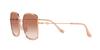 Coach Sunglasses HC7139BD Rose Gold with Pink Gradient Size 58 Glitter/Pink Lenses,