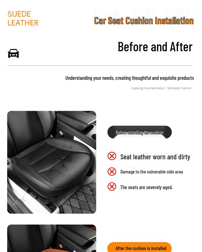 Geely Universal Breathable Car Seat Cushion - Four Seasons, Single Piece, Front & Rear Cover