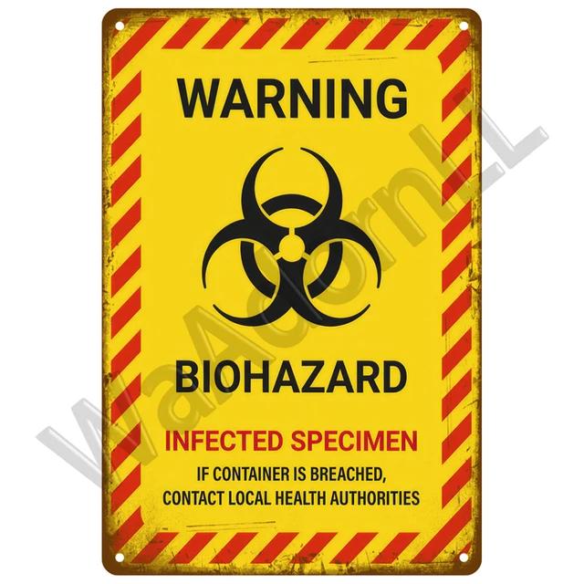 Vintage Retro Warning Tin Signs  Metal Caution Sign for Cafe Club Man Cave Pub Home Bars Coffee Shop  Wall Decor Art for Home