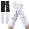 Unisex Modische Handschuhe Goth Armstulpen Fingerlos für Damen, Punk Metall Schnalle Elastische Kostüm Accessoires Stulpen, Gothic Steampunk Ärmel, Cosplay