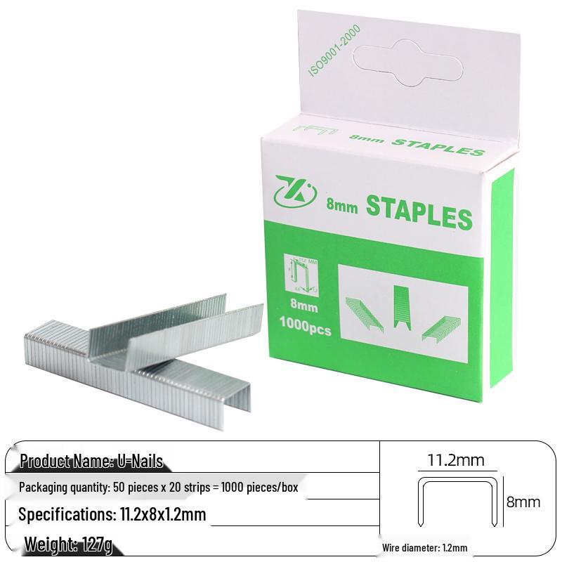 Heavy-Duty 3-in-1 Stapler: Code, Brad, T/U-Shaped Nails for Woodworking and Printing.