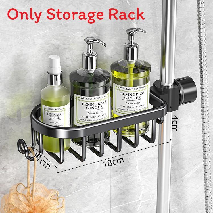 Bathroom Storage Organizer With Oxidized Aluminum Shelves For Modern Home Use