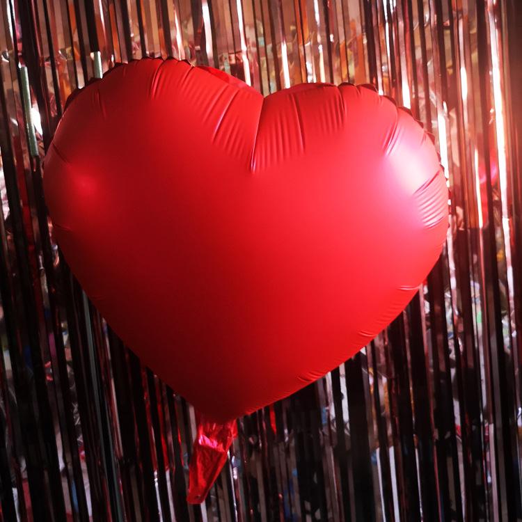 18\" Heart-Shaped Foil Balloon - Wedding, Engagement, Love Decoration