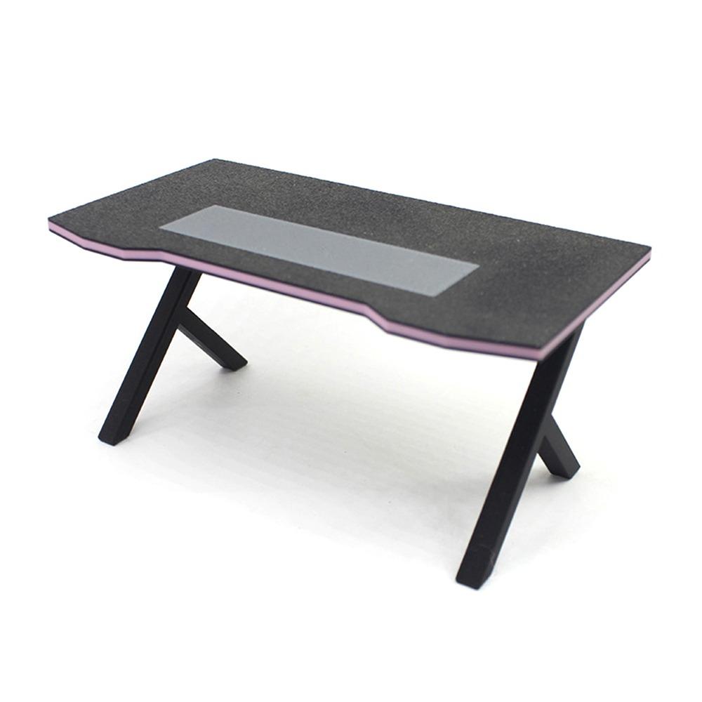

Black&white Miniature Computer Deskt 1/12 Doll House Furniture Dollhouse Esport Game Kit Toy