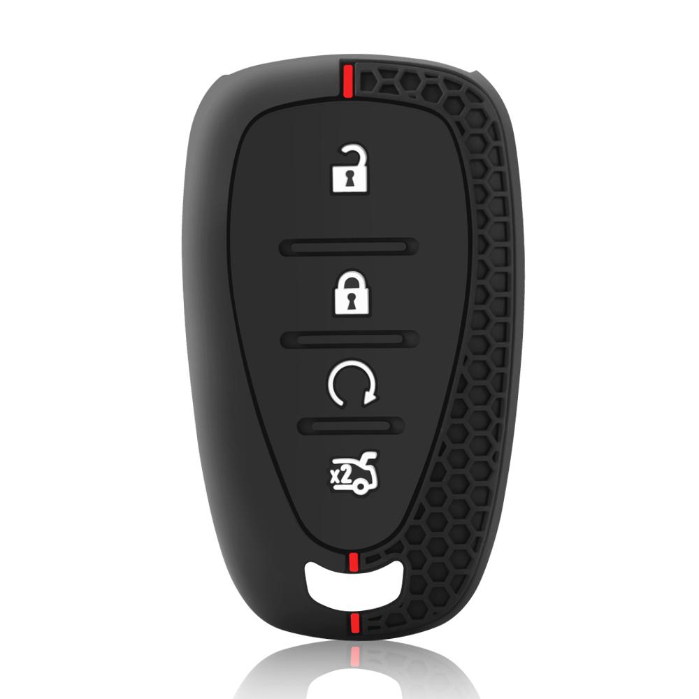 Silicone Car Key Case For Chevrolet Cruze Malibu Spark Sonic Impala Equinox Volt Trax Traverse Camaro Remote Fob Shell Cover
