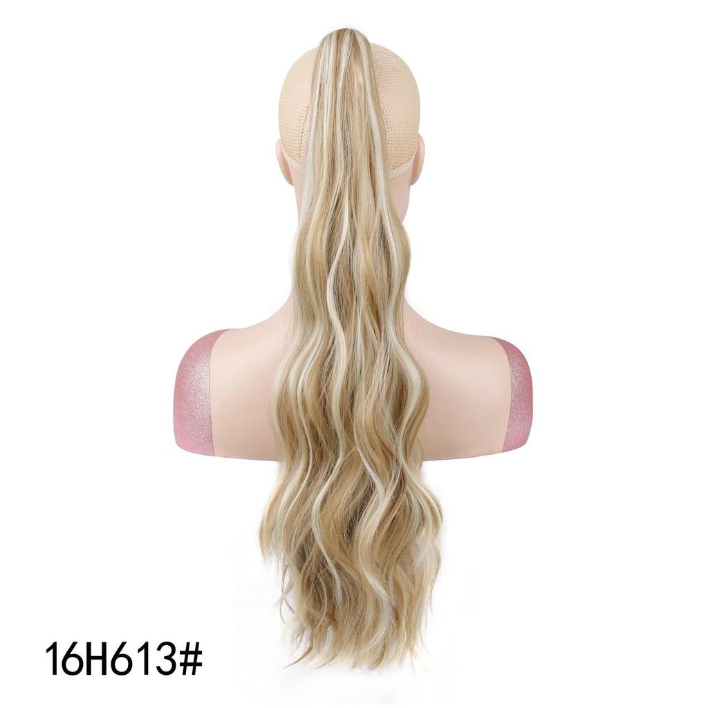 Long Water Wave Ponytail Claw Clip Hair Extensions Synthetic Wavy Ponytail Hairpiece for Women Daily Hairstyle