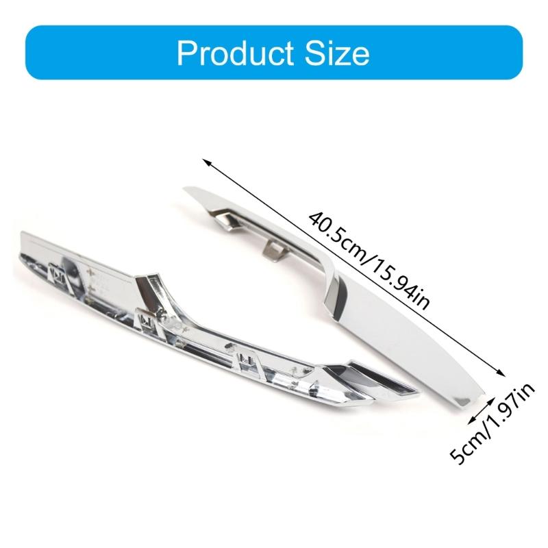 Polished Chrome Lens Protector Luxury Lines Headlight Cover with Chrome Finish Vehicle Accessories for Car 3 Models