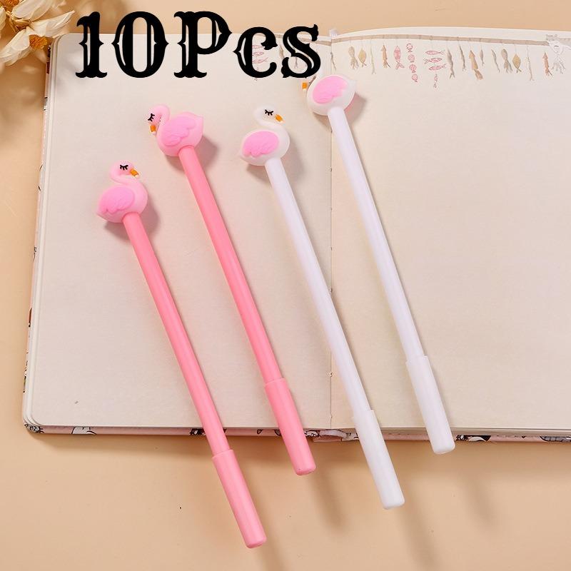 

1 Pc Cartoon Flamingo Pen Fluent Writing Suitable for Office Work, Brushing Questions, Signing Writing, Diaries, Notes, Student Classroom Prizes Random style1Pc