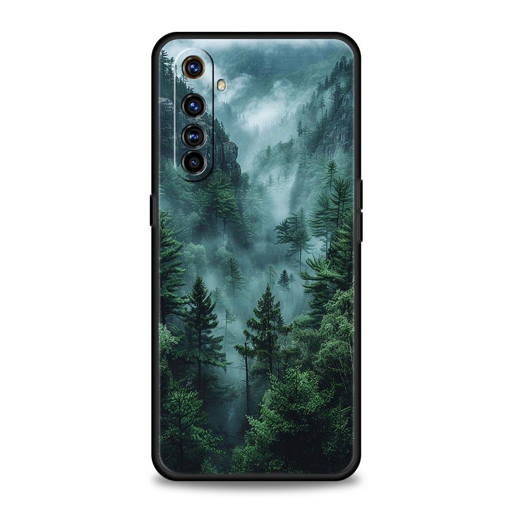 Beautiful Nature Forest Tree Phone Case For Realme 13 12 10 9 8 7 GT3 GT5 GT2 Pro Plus 5G C21 C25 C35 GT Neo 2 3 3T 5 Cover
