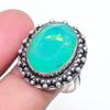 Natural Fire Opal Gemstone 925 Sterling Silver Jewelry Ring Size 8.5 AR-16950