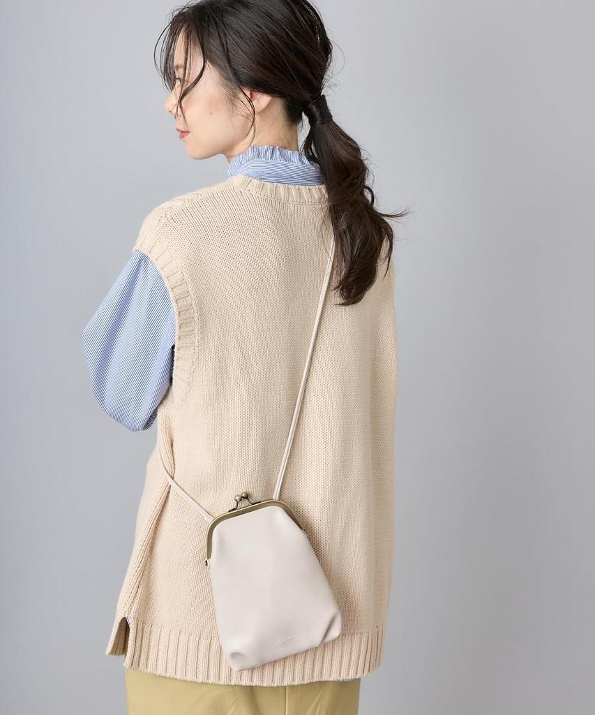 Mini shoulder bag with snap closure for black [Legat Largo] LG-V0124 women,