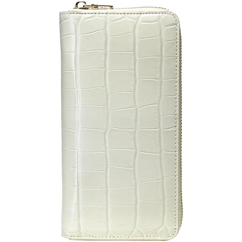 

[FashionBerry] vanilla cowhide Embossed crocodile long wallet men s ladies crocodile long wallet genuine leather Genuine leather leather crocodile