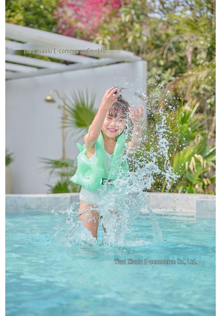 Xiaolü Rainbow Unicorn Inflatable Swim Vest for Kids