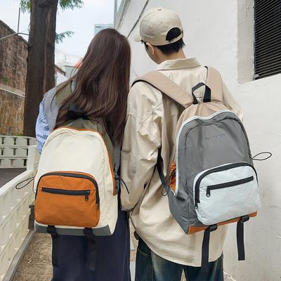 Backpack Men'S And Women'S High-Value Casual Schoolbag Large-Capacity Commuting Multi-Color Lightweight Backpack Couple Sports Bag