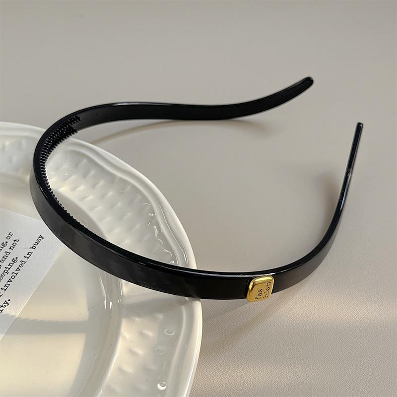 Trendy Sunglasses Frame Shape Acrylic Hairbands for Women Toothed Headband Anti-slip Traceless Hair Hoop Hair Accessories