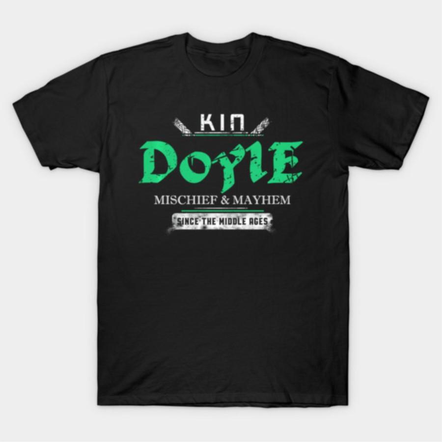 Kin Doyle Mischief And Mayhem Since The Middle Ages Humor T-shirt For Men Women 100% Cotton T Shirts Short Sleeve Tops 0128-2... S разноцветный