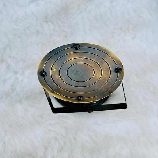 Nautische Messing Sanduhr, Dekorative Sanduhr mit Holzsockel, Messing Sanduhr, Individuelle Heim- und Bürodekoration, Weihnachtsgeschenk