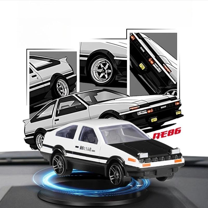 1/5Pcs Drift Car Ornament - Realistic Rotating Tail Swing Dynamic Ornament Rotate Car Model Physical in-car  Sports Car Model