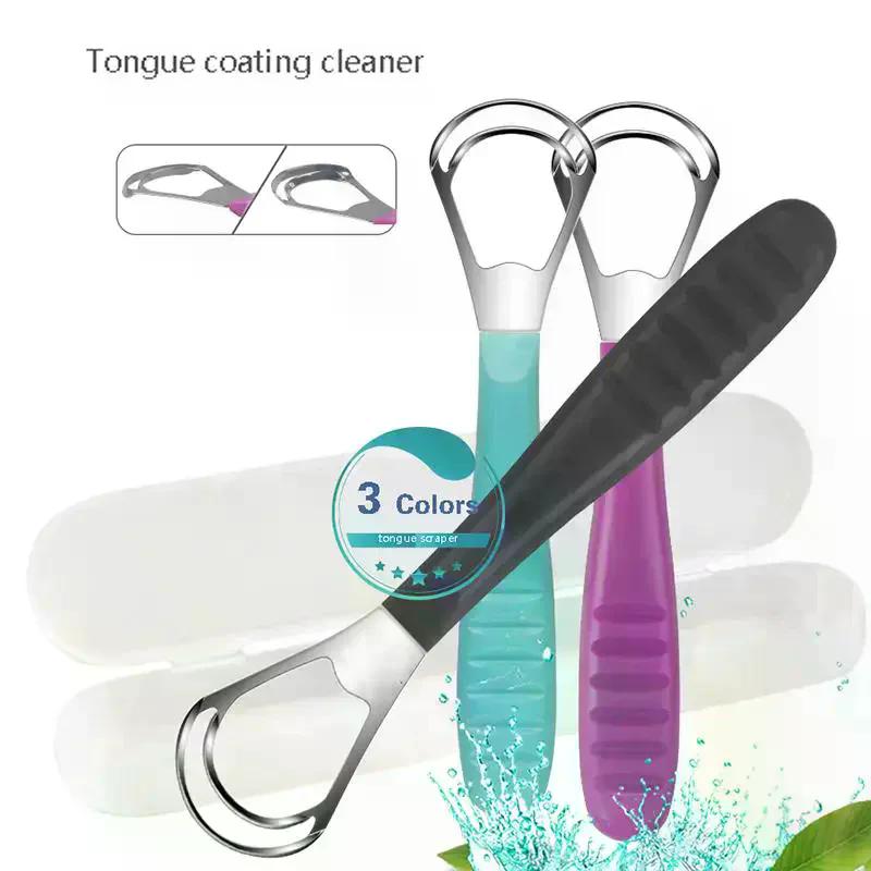 Stainless Steel Tongue Scraper Tongue Coating Cleaner Tongue Coating Brush Oral Tongue Cleaner Tool Fresh Breath