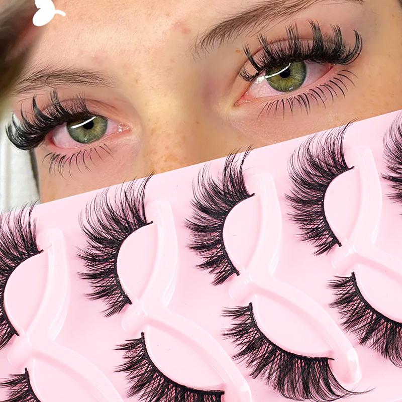 

Накладные ресницы 3D, Легкие, Натуральные и Удобные Ежедневные Прозрачные, Пушистые и Мягкие Ресницы