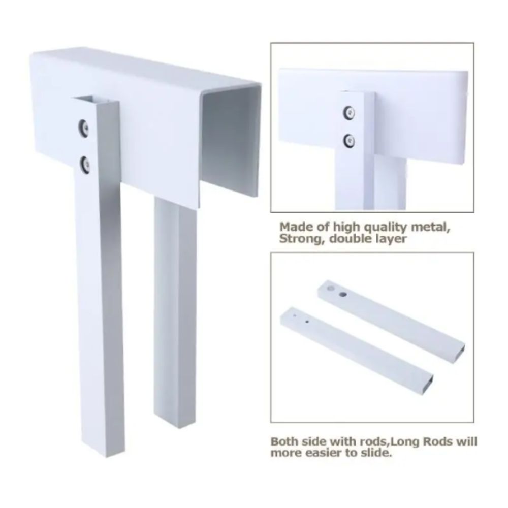 Metal Construction Bifold Door Lock Easy to Install Easy to Operate Sliding Lock Safety Design Durable Metal Double Door Lock