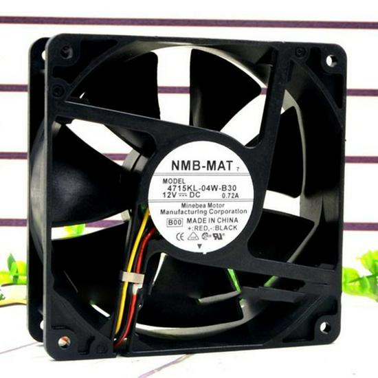 NMB 12038 DC12V 0.72A 2-Wire Cooling Fan 4715KL-04W-B30