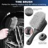 Car Wheel & Tire Brush Set, Wheel Cleaner Brush, Soft & Stiff Bristle Cleaning Brush, Wheel Brushes For Cleaning Wheels, Rim Brush For Car Body