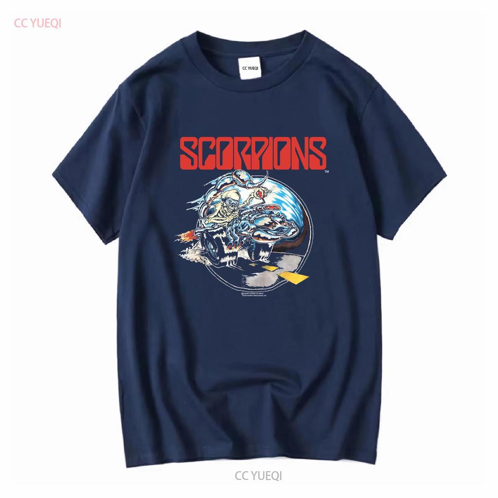 Vintage 90er GEM Scorpions Crazy Biker Welttournee 1990 Band T-Shirt Großes Logo Passform Größe M L C408j Lang- oder Kurzarm vintage