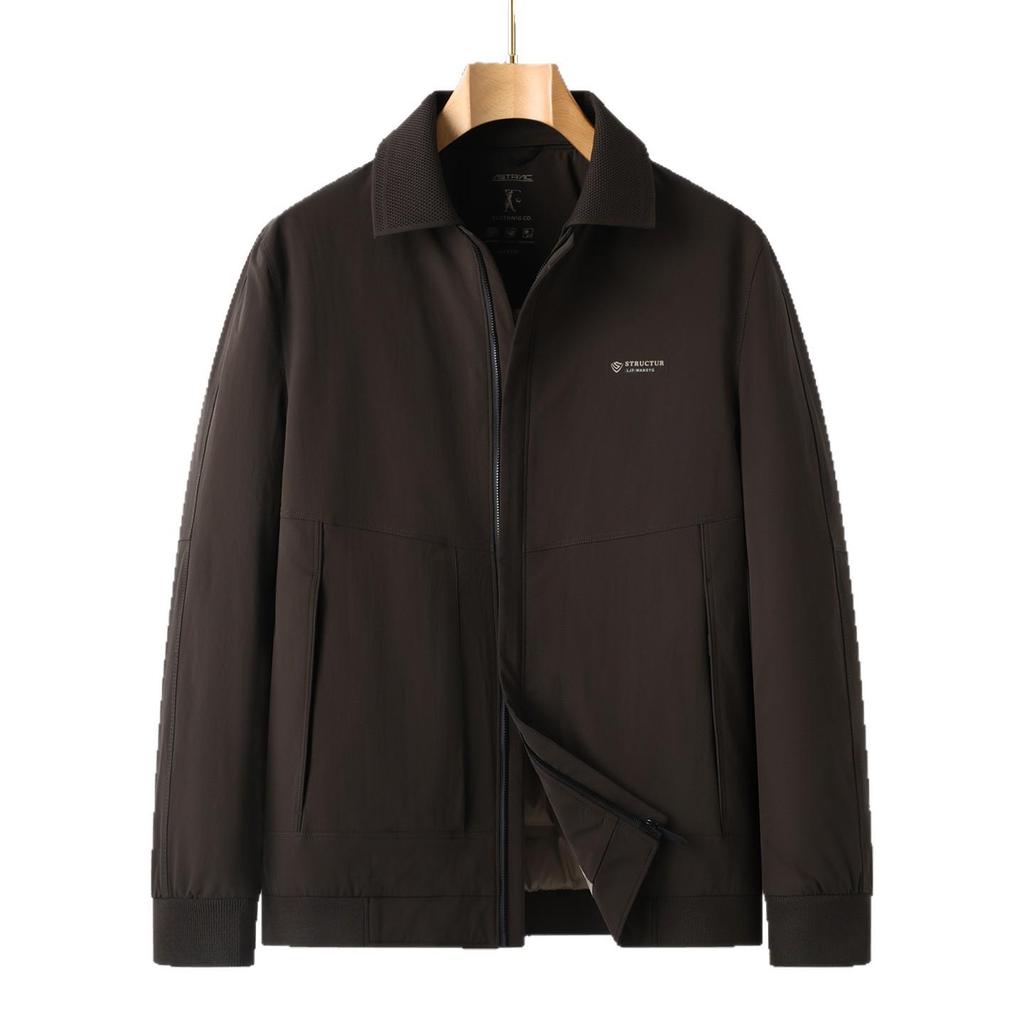 Men's Plus Size 2025 Winter Loose Fit Warm Down Business Casual Coat