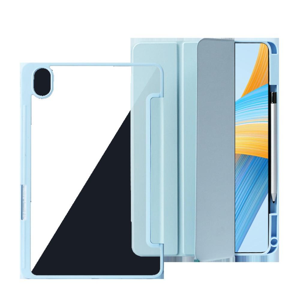 Kožený kryt proti ohnutí pro Honor Pad GT2 Pro MagicPad 3 V7 X9 X8A 10 Fit Průhledné akrylové ochranné pouzdro