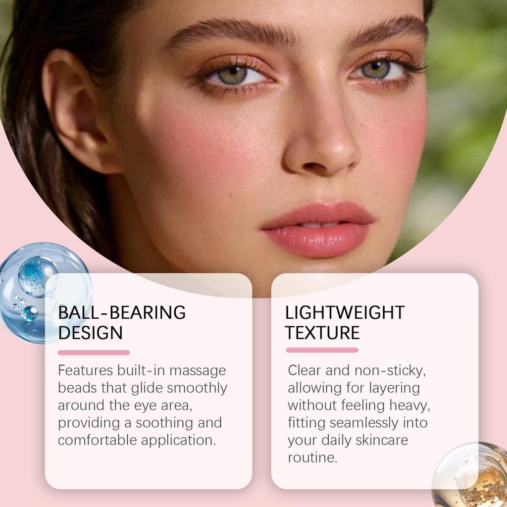 EELHOE Collagen Eye Gel Roller: Hydrating, Nourishing, Refreshing, Non-Greasy Formula for Under-Eye Care