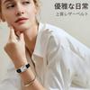 ShunkanSai Women's Analog Quartz Watch with Leather Strap, Waterproof, Square Design, Simple Design