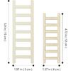 Alasum Miniature Wooden Ladder Set - Tiny Dollhouse Accessories for Diy Craft Projects, Suitable for Mini Landscape Decoration