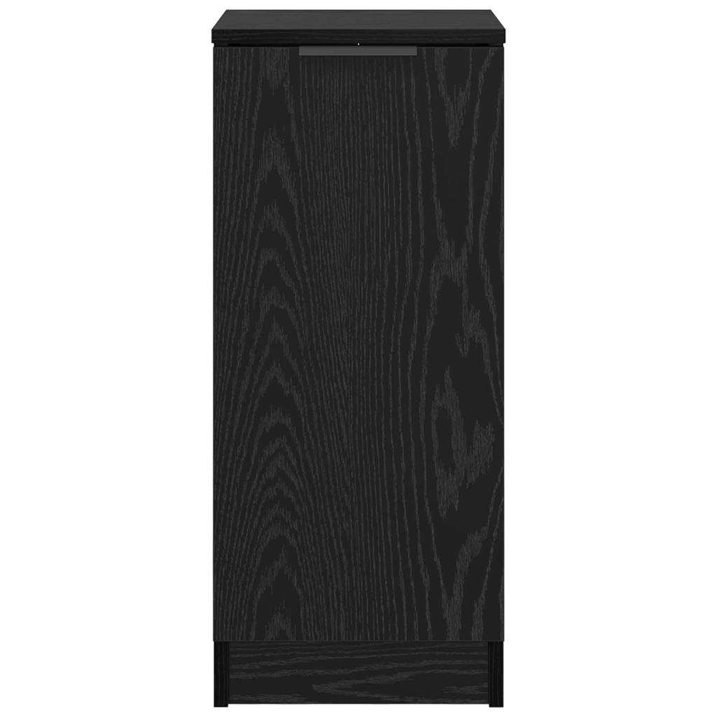 Sideboard In Black Oak Look 30 X 30 X 70 Cm Particleboard