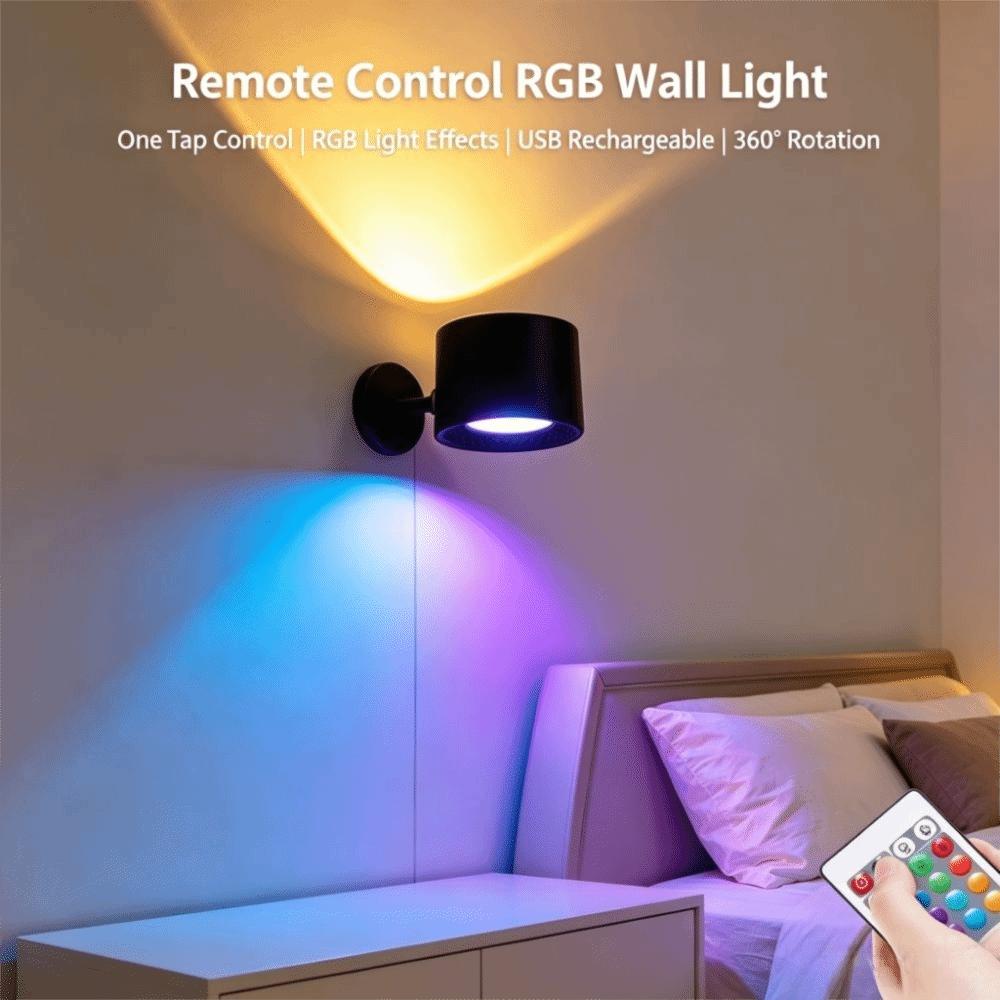 Non-Flickering LED Reading Light Remote Control Rechargeable Light Magnetic Lamp  Bedtime Reading