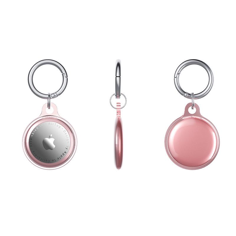 Apple AirTag Transparent Protective Case – Anti-Lost Soft Keychain Holder