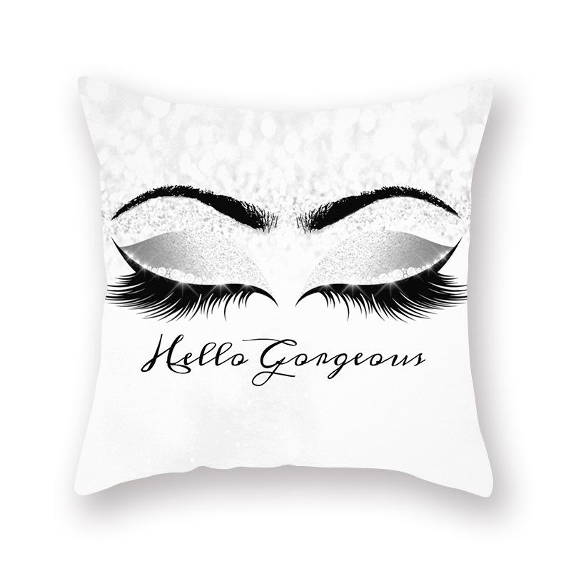 Ins Wimper Pfirsich Samt Kissenbezug Kissen Schlaf Taillenkissen Kissenbezug Zuhause