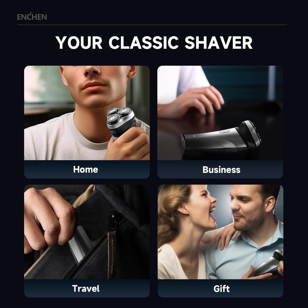 Xiaomi ENCHEN BlackStone Max Electric Shaver Rotary 3D Hair Razor