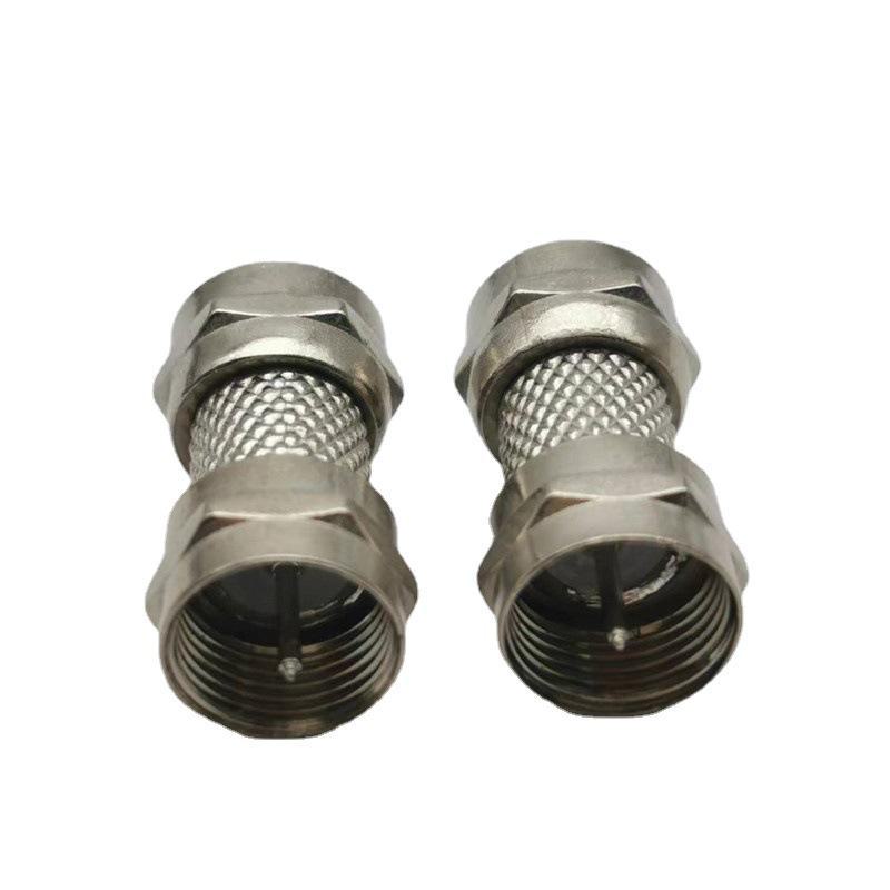 British F-Type Male-to-Male Connector Adapter for Set-Top Boxes