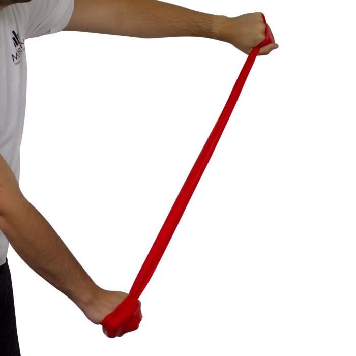Elastique de musculation | Niveau intermédiaire | Rouge | Mobiclinic