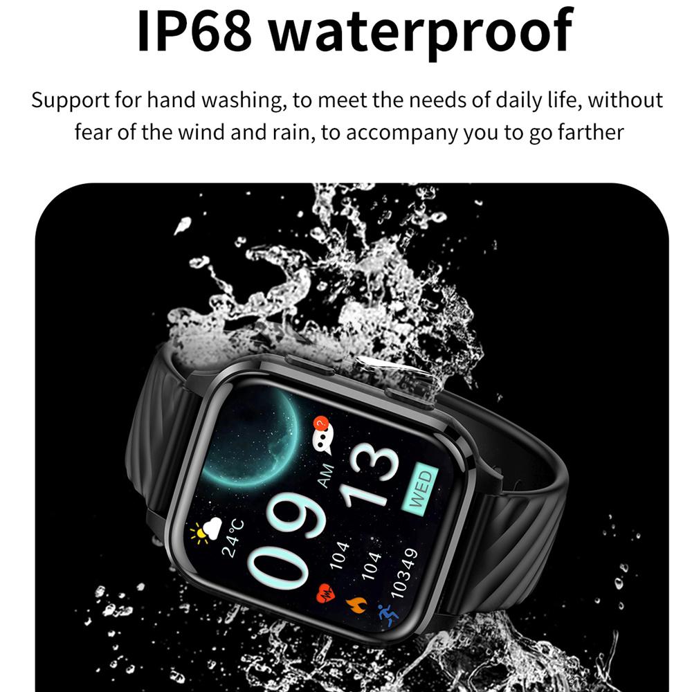 Ανδρικό 1.85" Κλήση Bluetooth Αθλητικό Fitness Tracker Έξυπνο Ρολόι Καρδιακού Παλμού Αδιάβροχο IP68 Οξυγόνο Αίματος Παιχνίδι Γυναικείο Έξυπνο Ρολόι