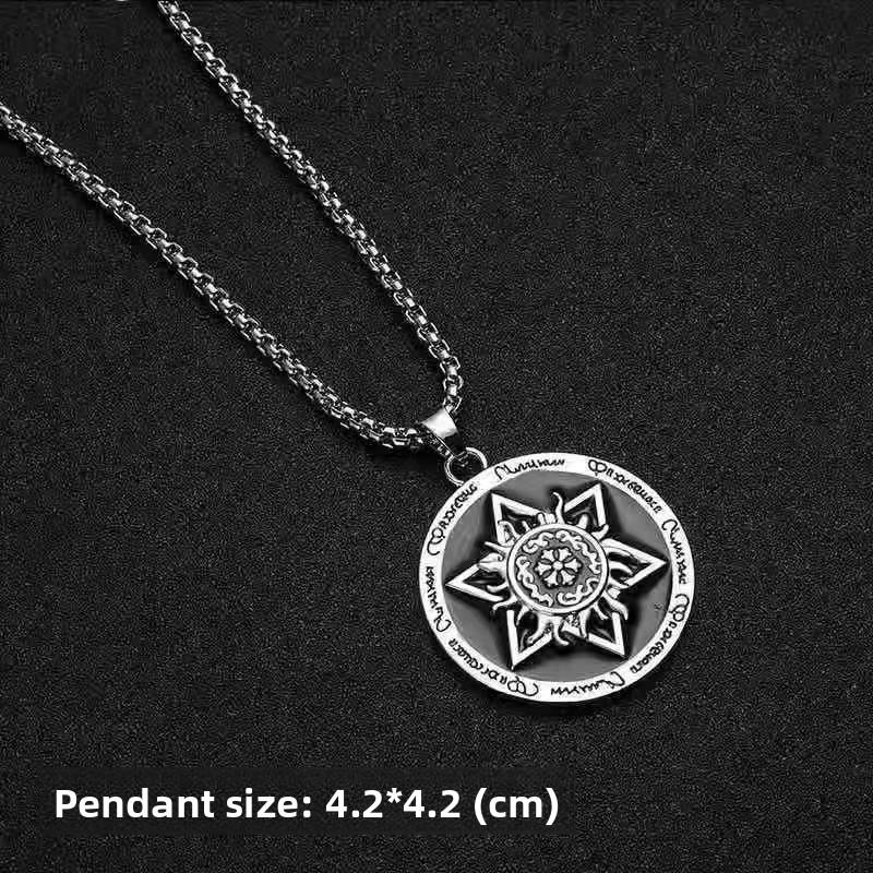 Titanium Steel Necklace Men's Trendy Brand Versatile Collarbone Chain Light Luxury Niche Design High-end Cuban Pendant Neck Chain Accessories