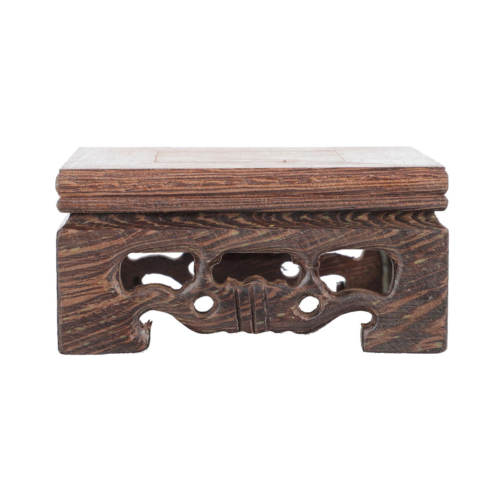 

1Pcs Wooden Buddha Base Display Stand for Jade Teapot Home Decor Craft Storage Holder Wood Display Base China Mainland