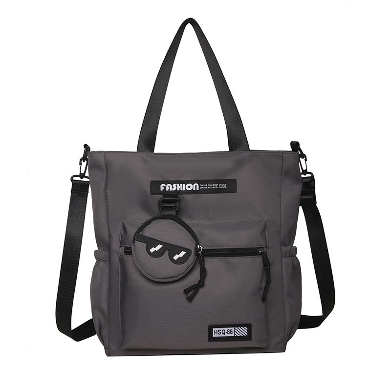 

Сумка большой вместимости, женская пригородная сумка-тоут, студенческая сумка через плечо, мужская нейлоновая сумка белый