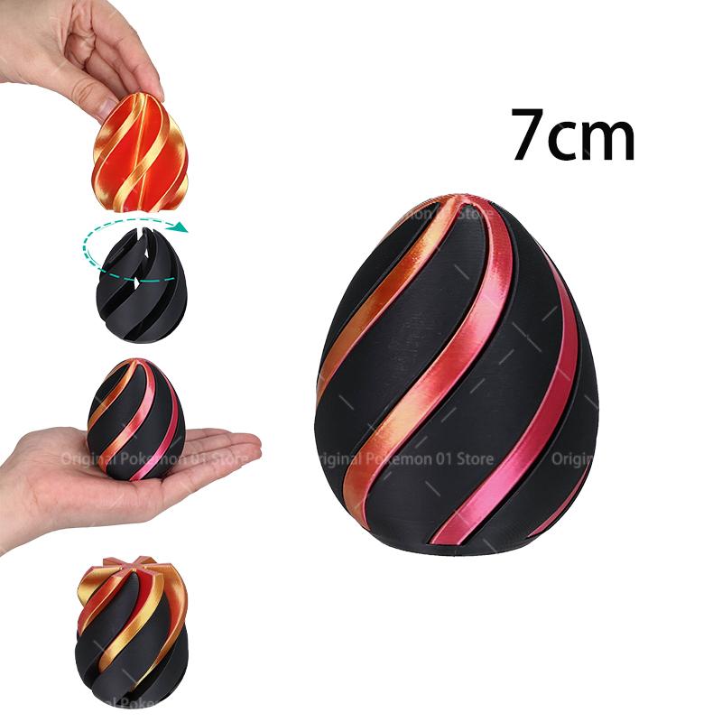 3D Printed Spiral Cone Toy Impossible Pyramid Gourd Christmas Hat Pass Through Sculpture Pyramid Toy Mini Vortex Thread Illusion