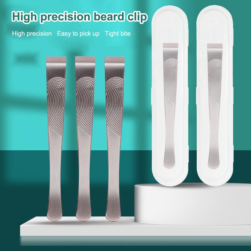 Thickened Stainless Steel Tweezers Beard Eyebrow Hair Removal Facial Hair Plucking Tool Flat Tip Design For Easy Grip Durable