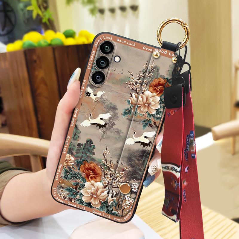 Kickstand Protective Phone Case For Samsung Galaxy A24/SM-A245F/A25 5G Phone Holder Wrist Strap Waterproof Anti-dust