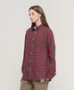 Cargo Bros For Woman Tone-Down Check Oversized Cotton Shirt (Red)