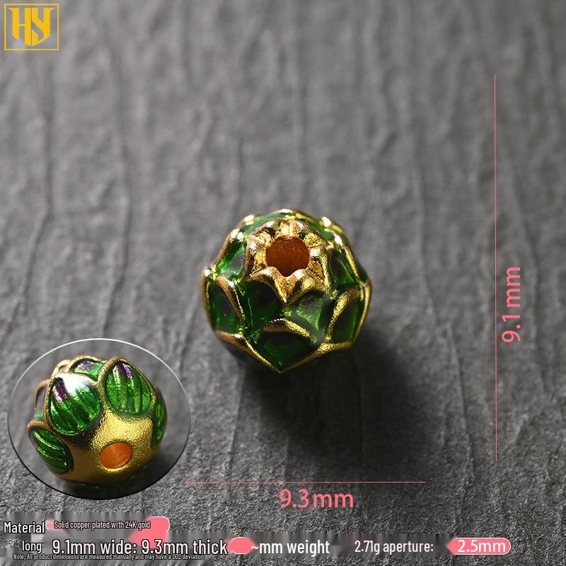 Copper-Plated 24K Gold Persimmon and Peach Pendant Charms for DIY Jewelry