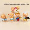 Angel Baking Cute Heart Hugging Pajamas Butter Bear Model Desktop Set Ornament